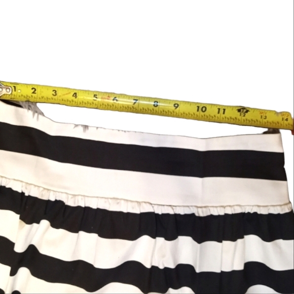 Karlie women's black and white striped button down circle skirt LARGE - Picture 5 of 6